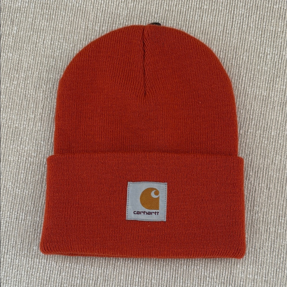 Carhartt Vibrant Burnt Orange Knit Hat